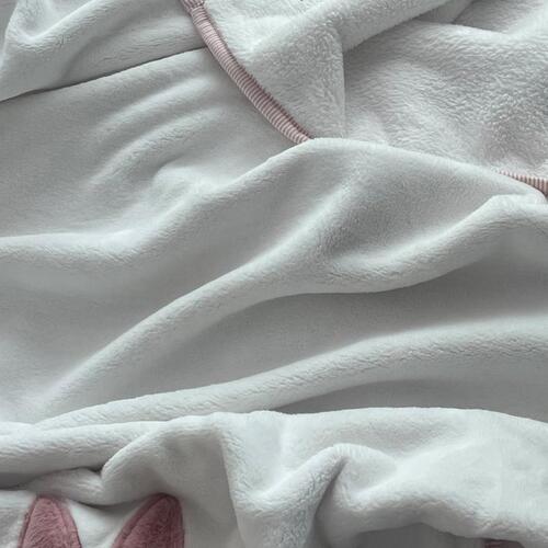 [신상특가] 블랑슈아 러블리 래빗 토끼 극세사 밍크 보들보들 양면 아기 블랭킷 담요 이불(3사이즈/화이트+핑크)