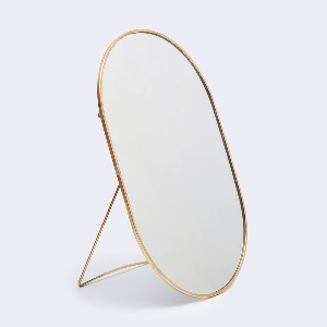 메종드블랑 골드 프레임 세로형 엔틱 화장대 탁상 거울